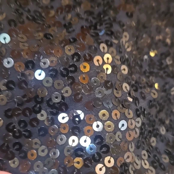 J. Crew Black Sequin Festive Tank Top - Picture 5 of 6